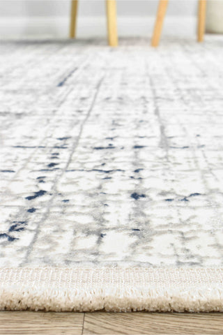 Austex RUGS Phoenix White & Blue Modern Rug