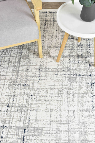 Austex RUGS Phoenix White & Blue Modern Rug