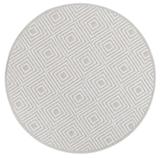 Brand Ventures RUGS 160x160cm Wickham Beige Geometric Round Flatweave Rug