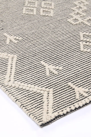 Brand Ventures RUGS 160x230cm Kalama Black & Cream Boho Rug