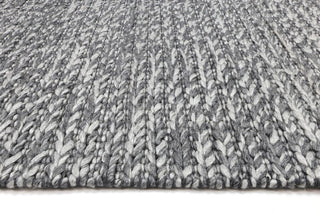 Brand Ventures RUGS Abbie Charcoal Braided Wool Rug