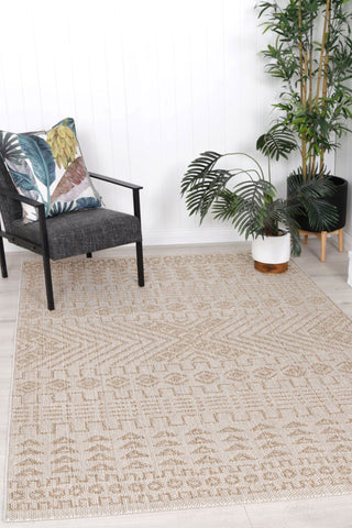 Brand Ventures RUGS Bresha Beige Indoor Outdoor Rug