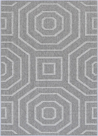 Brand Ventures RUGS Devesi Grey Geometric Flatweave Rug