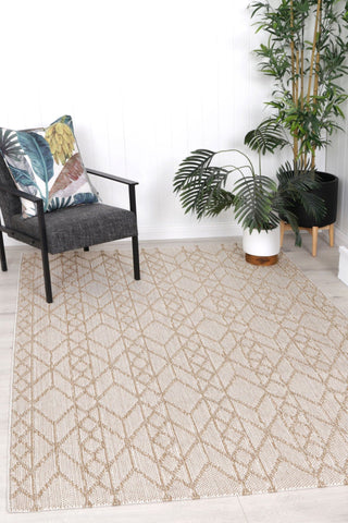 Brand Ventures RUGS Gaia Beige Indoor Outdoor Rug