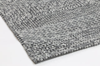 Brand Ventures RUGS Grace Charcoal Braided Wool Rug