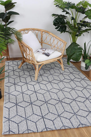 Brand Ventures RUGS Greenslade Charcoal Geometric Flatweave Rug