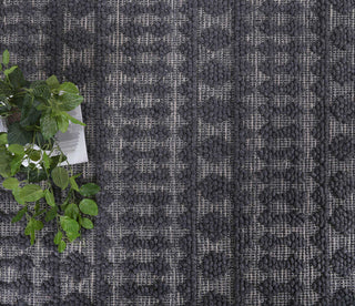 Brand Ventures RUGS Himadri Neats Grey Contemporary Wool Blend Rug