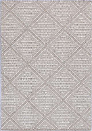 Brand Ventures RUGS Kenilorea Beige Geometric Flatweave Rug