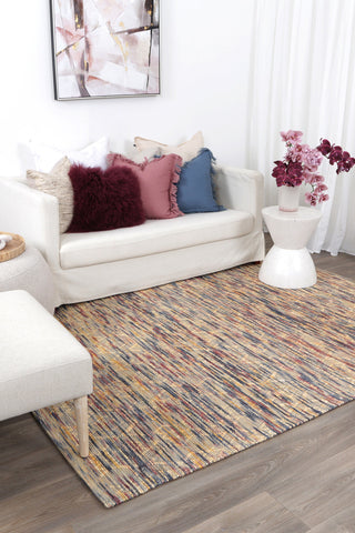 Brand Ventures RUGS Luciana Diamond Multi-Coloured Wool Rug