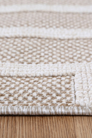 Brand Ventures RUGS Lui Beige Geometric Flatweave Rug