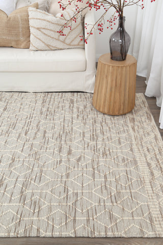 Brand Ventures RUGS Luis Lattice Natural Wool Rug