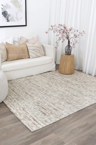 Brand Ventures RUGS Luis Lattice Natural Wool Rug