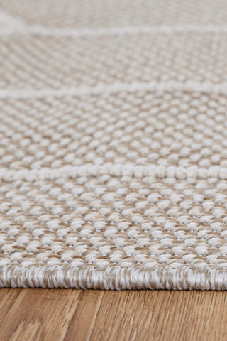 Brand Ventures RUGS Maemae Beige Geometric Flatweave Rug