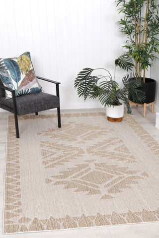 Brand Ventures RUGS Maki Beige Indoor Outdoor Rug