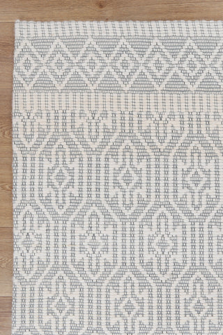 Brand Ventures RUGS Mariana Geometric Light Grey Wool Rug