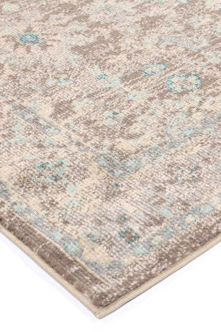 Brand Ventures RUGS Micah Grey/Sky Blue Floral Rug