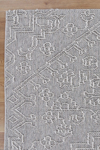 Brand Ventures RUGS Nori Grey Tribal Flatweave Rug