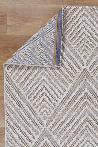 Brand Ventures RUGS Onika Beige Geometric Flatweave Rug