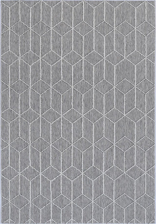 Brand Ventures RUGS Sikua Grey Geometric Flatweave Rug