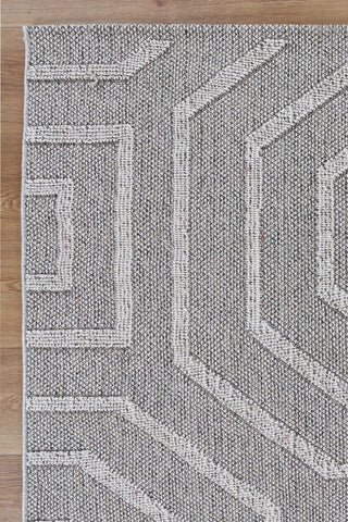 Brand Ventures RUGS Suri Ash Geometric Flatweave Rug