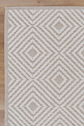 Brand Ventures RUGS Wickham Beige Geometric Flatweave Rug