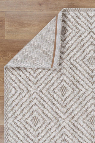 Brand Ventures RUGS Wickham Beige Geometric Flatweave Rug