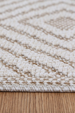 Brand Ventures RUGS Wickham Beige Geometric Flatweave Rug