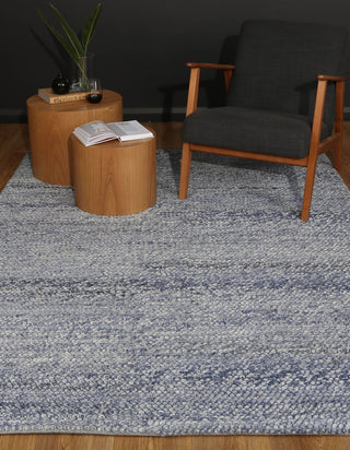 Brand Ventures RUGS Zayna Loopy Blue Wool Blend Rug