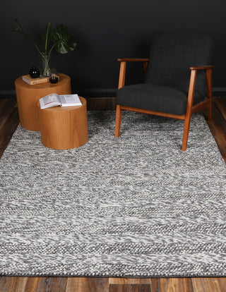 Brand Ventures RUGS Zayna Ringlets Charcoal Wool Blend Rug