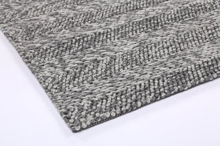 Brand Ventures RUGS Zayna Ringlets Charcoal Wool Blend Rug