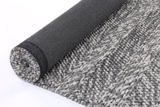 Brand Ventures RUGS Zayna Ringlets Charcoal Wool Blend Rug