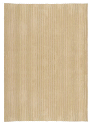 Loopsie Hirafu Brown Striped Washable Rug 