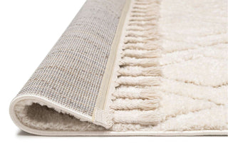 Loopsie Kotor Ivory Diamond Rug Front and Back