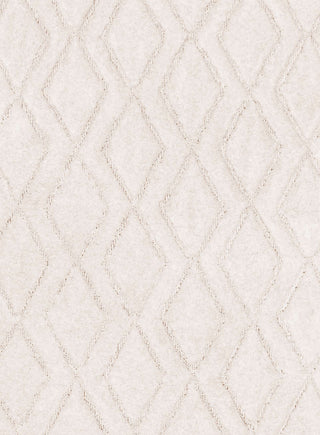 Loopsie Kotor Ivory Diamond Rug Close Up