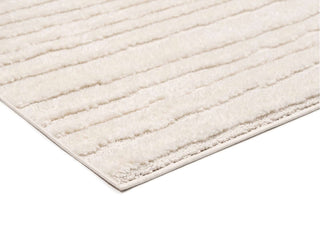 Loopsie Letia Ivory Striped Rug Corner