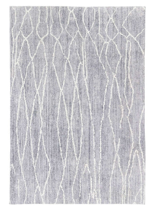 Loopsie RUGS 180cm x 120cm Chaker Grey and Ivory Lined Washable Rug