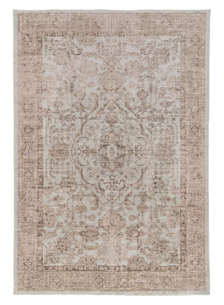 Loopsie RUGS 180cm x 120cm Hani Grey and Beige Medallion Washable Rug