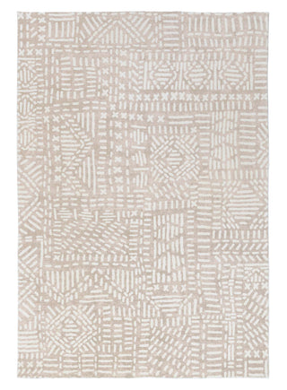 Loopsie RUGS 180cm x 120cm Kati Brown and Ivory Tribal Washable Rug