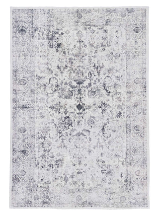 Loopsie RUGS 180cm x 120cm Sakalar Grey Floral Medallion Washable Rug