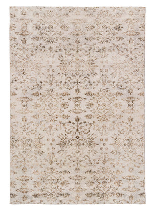 Loopsie RUGS 180cm x 120cm Solna Beige and Brown Floral Washable Rug