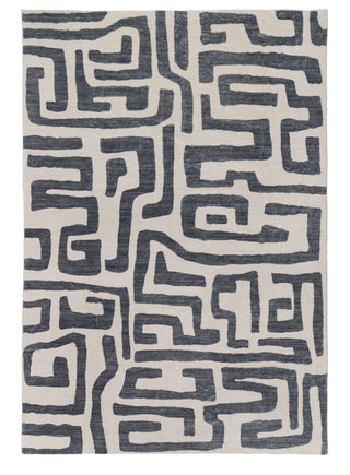 Loopsie RUGS 180cm x 120cm Walvis Cream and Grey Aztec Washable Rug