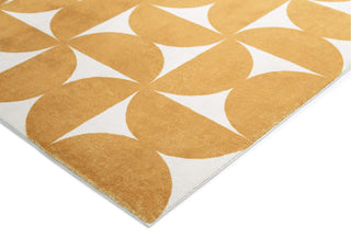 Loopsie RUGS Almere Gold and Ivory Geometric Washable Rug