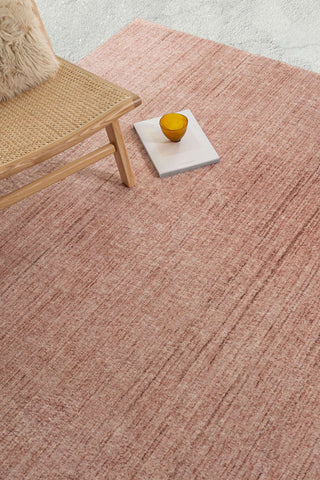 Loopsie RUGS Ama Pink Distressed Washable Rug