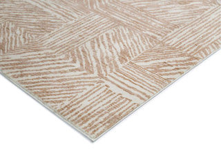 Loopsie RUGS Chita Brown and Cream Geometric Washable Rug