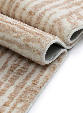 Loopsie RUGS Chita Brown and Cream Geometric Washable Rug