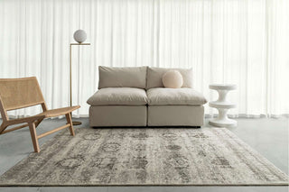 Loopsie RUGS Evren Grey Tribal Washable Rug