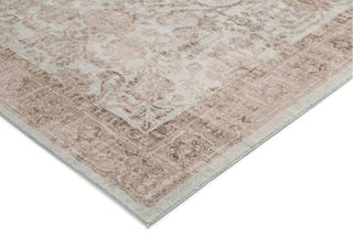 Loopsie RUGS Hani Grey and Beige Medallion Washable Rug