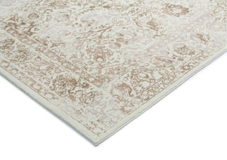 Loopsie RUGS Jaya Cream and Beige Floral Washable Rug