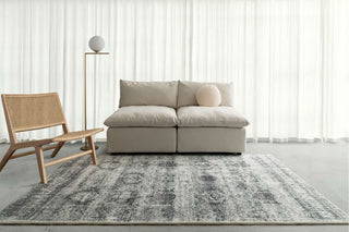 Loopsie RUGS Khana Grey Tribal Washable Rug