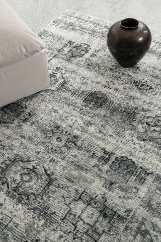 Loopsie RUGS Khana Grey Tribal Washable Rug